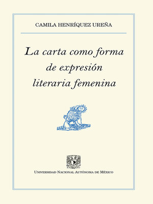 cover image of La carta como forma de expresión literaria femenina